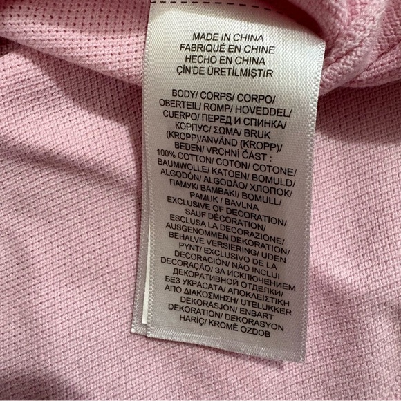 Polo Ralph Lauren Mens Large Pink Short Sleeve Polo Shirt 2 Button Preppy Golf - Picture 9 of 9